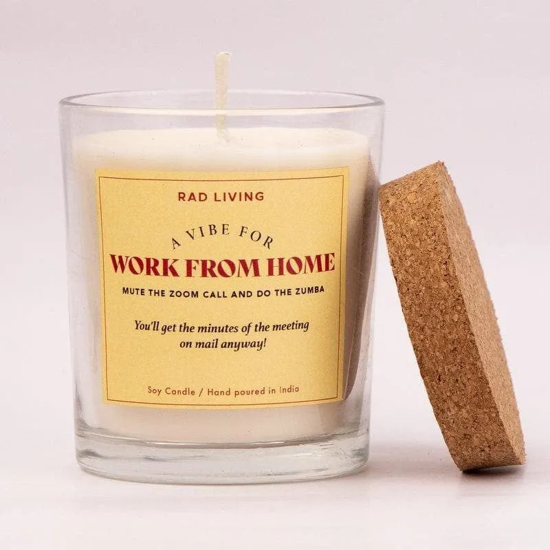 Work From Home - Cappuccino Scented Candle media 2