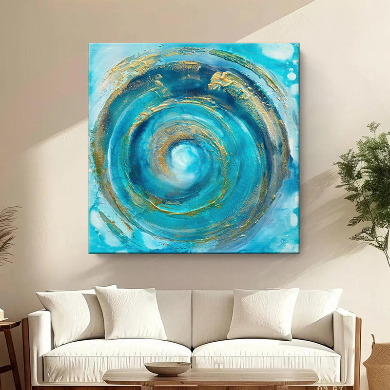 Swirling Vortex Wall Painting
