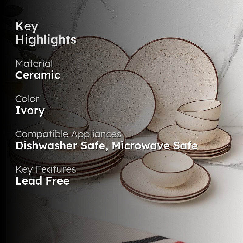Kestha Dinnerware (Beige) - 18 Piece Set media 2