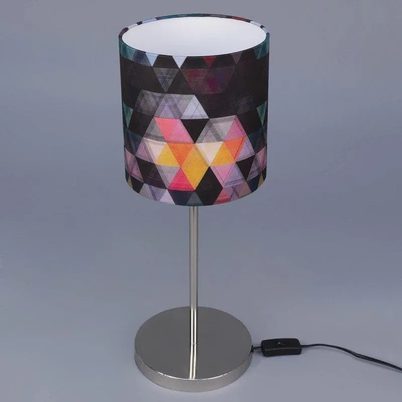 Pixel Poise Metal Fabric Table Lamp - Multicolor media 4