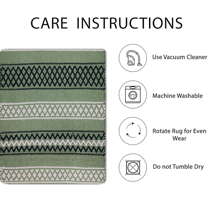 Modern Chevron Cotton Runner Rug media 6