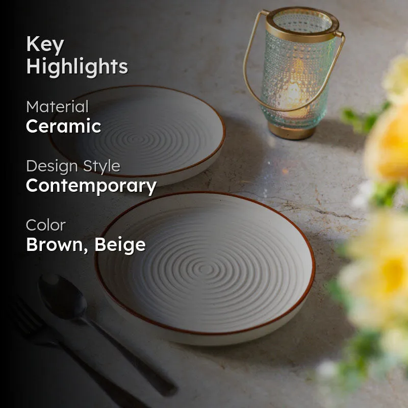Ceraflor Ceramic Dinner Plate - Set Of Two - 2