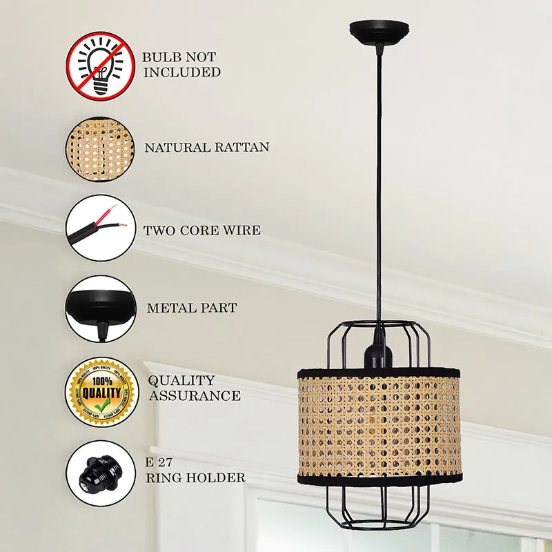 Mystne Rattan Ceiling Lamp - Small media 4