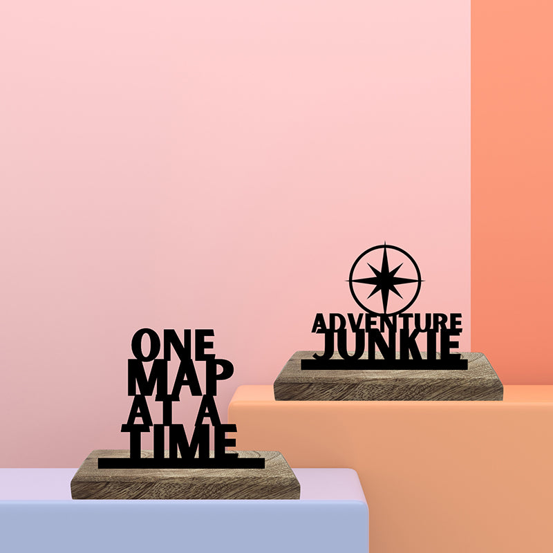 Adventure Junkie Showpiece - Set Of Two