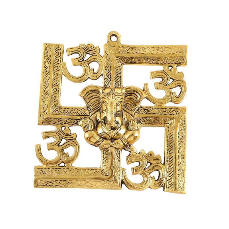Holy Swastika Om Aluminium Wall Accent media 5