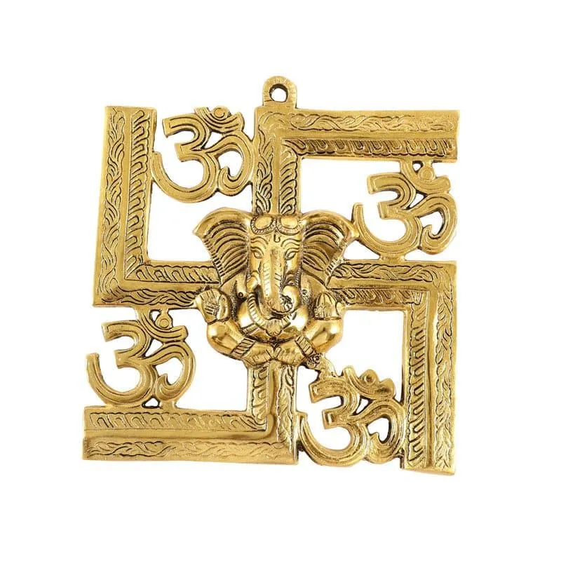 Holy Swastika Om Aluminium Wall Accent media 5