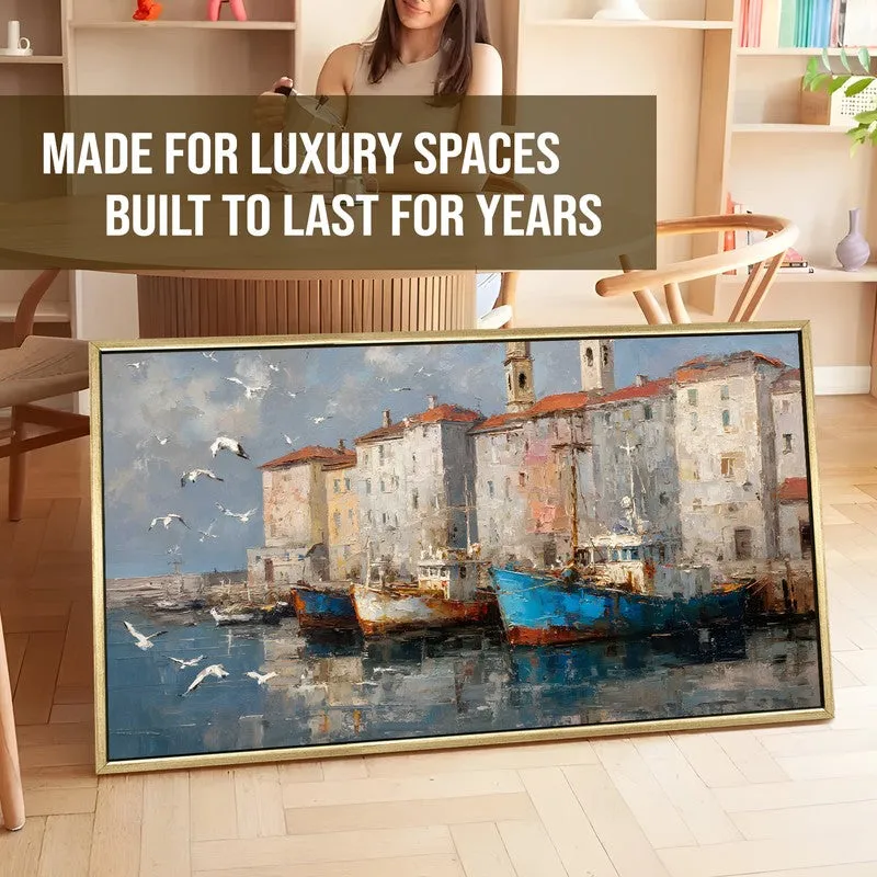 Marina Canvas Wall Painting With Frame media 5