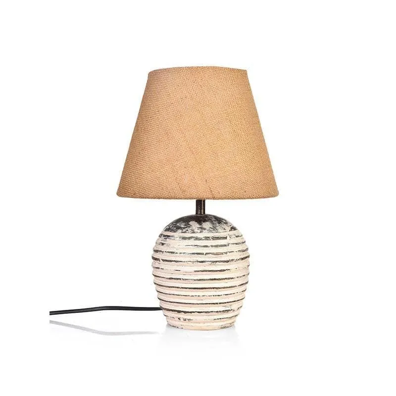 Vintage Shawty Fabric Table Lamp - Brown media 5