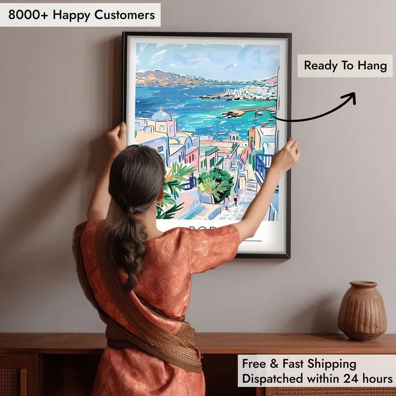 Vintage Rodi Framed Canvas Wall Painting media 6