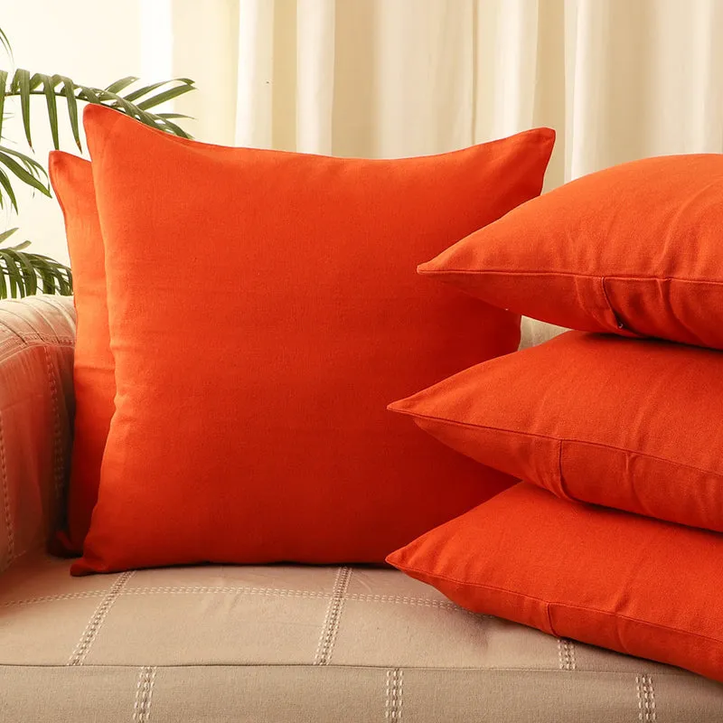 Whisper Weave Cushion Cover (Orange) - Set Of Five media 2