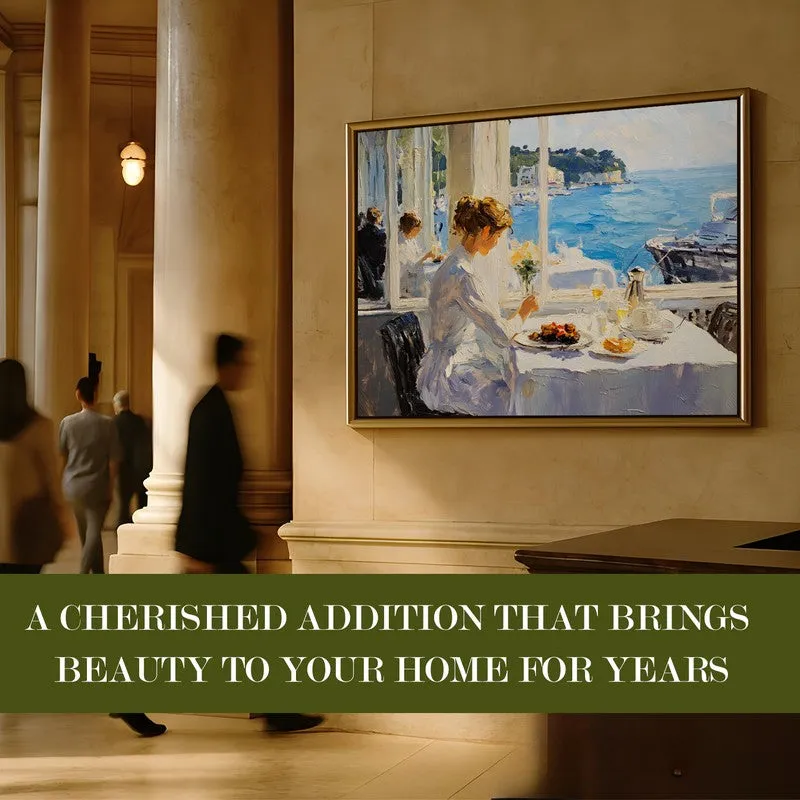Ocean Breakfast Canvas Wall Painting With Frame media 7
