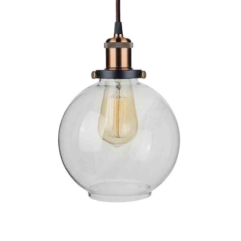 Vintage Orb Glass Ceiling Lamp - Transparent media 4