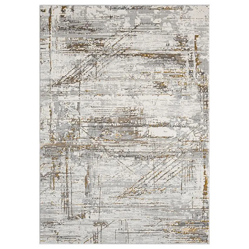Piera Abstract Carpet - Ash & White media 1