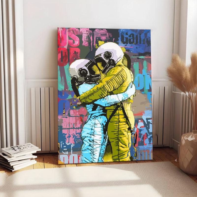 Rider Couple Wall Painting media 2
