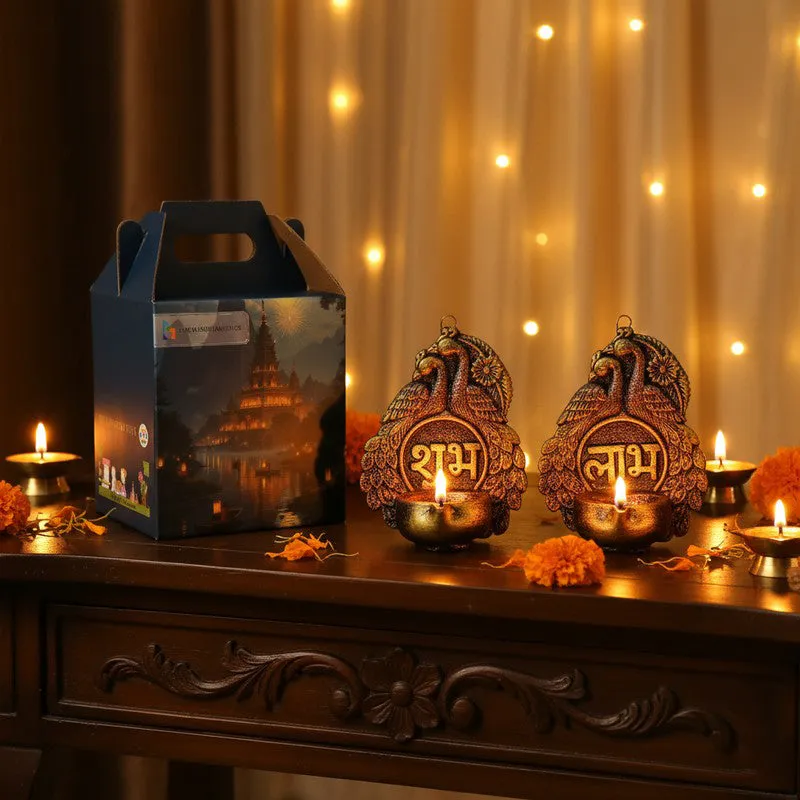 Jade Mirage Diya - Set Of Two media 7