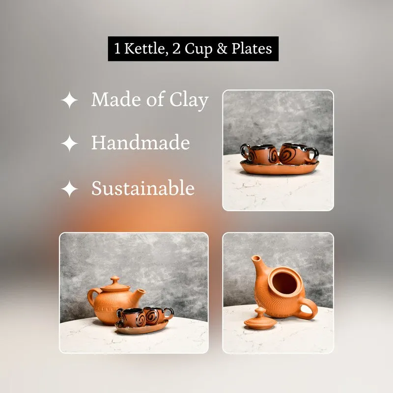 Daily Steep Terracotta Tea Set & Tea Pots - Four Piece Set media 7