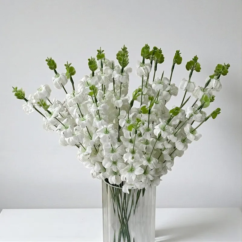 Faux Cherry Blossom Polyester Artificial Flower media 3