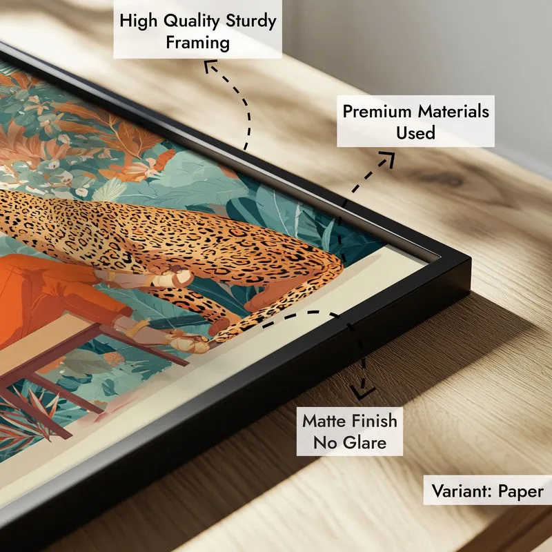 Verdantia Canvas Wall Painting With Black Frame media 7