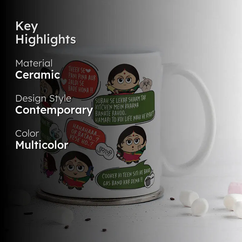 Desi Ceramic Coffee Ceramic Coffee Mug (330 mL) media 2