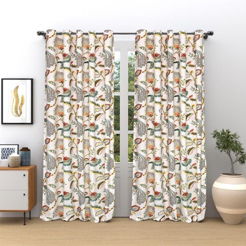 Haruna Single Curtain - Yellow & Turquoise media 3