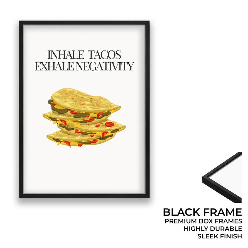 TacoBite Archival Canvas Wall Art - Black media 8