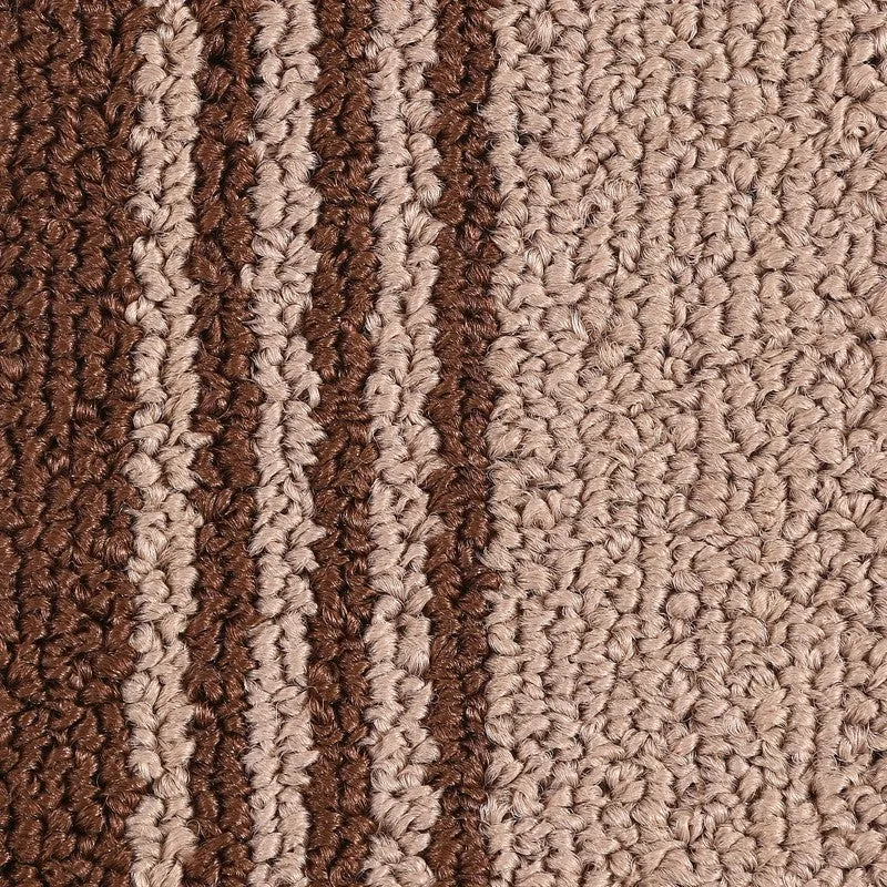 Stripe Haven Kitchen Floor Mats (Brown) - Set of Two media 4