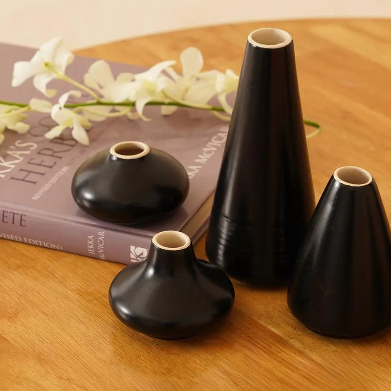 Amria Boho Vase (Black) - Set of Six media 4