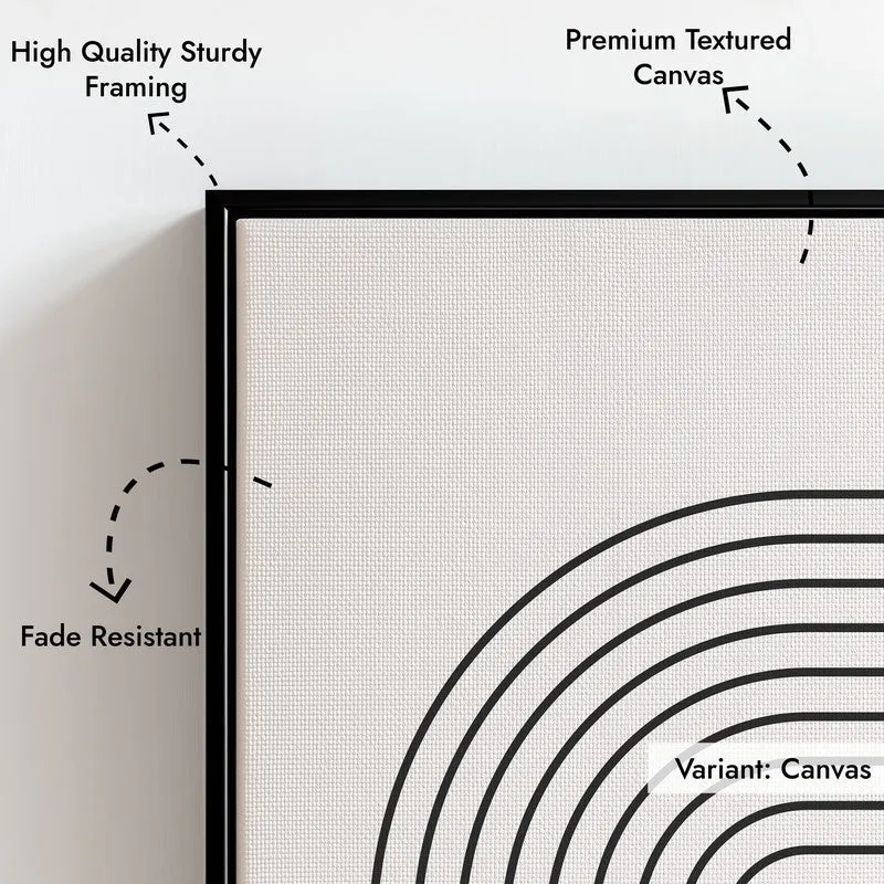Calm Compositions Canvas Wall Painting With Black Frame media 5