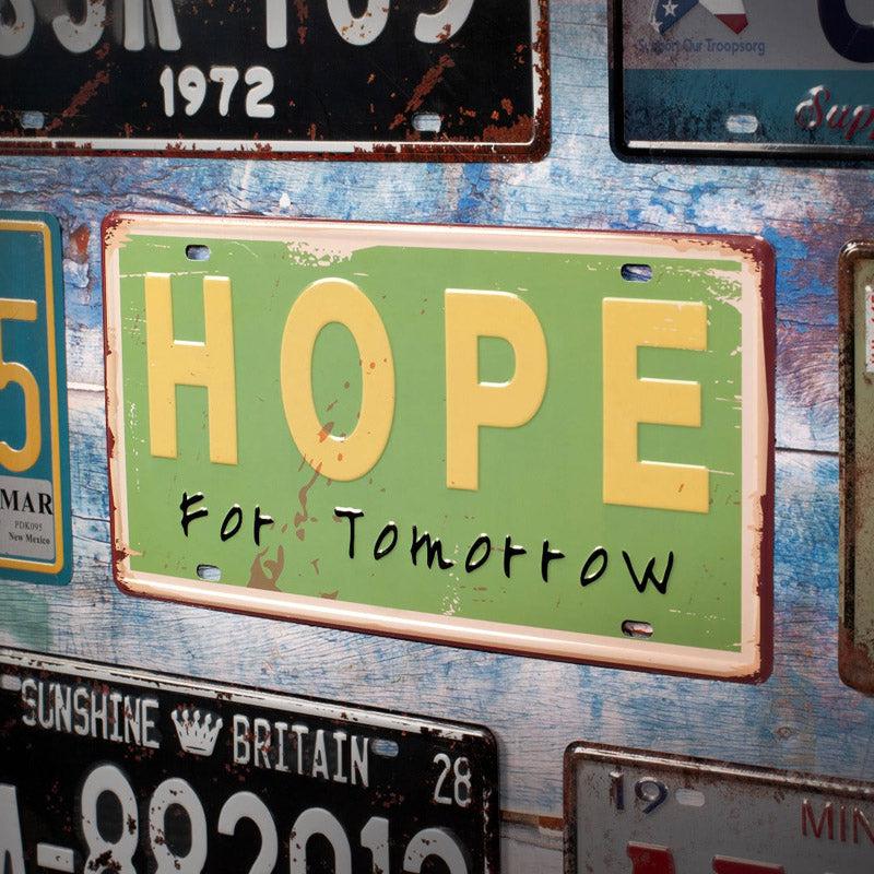 Hope For Tomorrow Metal Wall Accent
