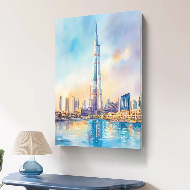 Burj Khalifa Wall Painting media 3