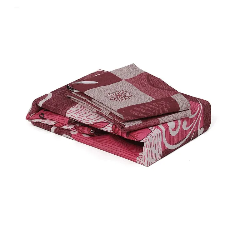 Monte Carlo Checkered Bloom Bedsheet - 120 GSM media 8