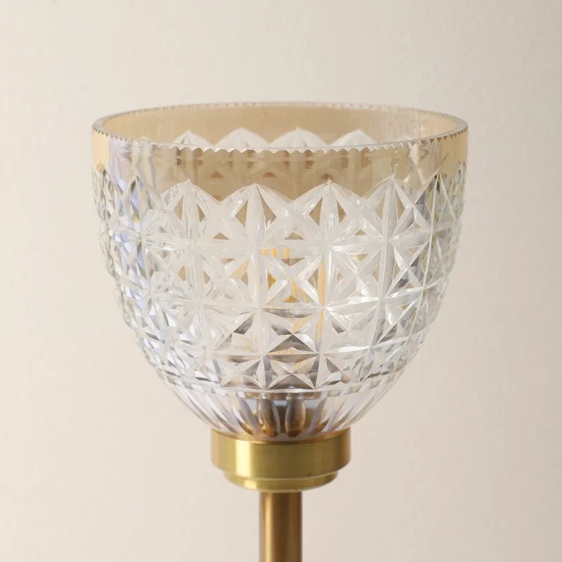 Cindrel Elegant Mild Steel Table Lamp - Gold,Transparent media 6