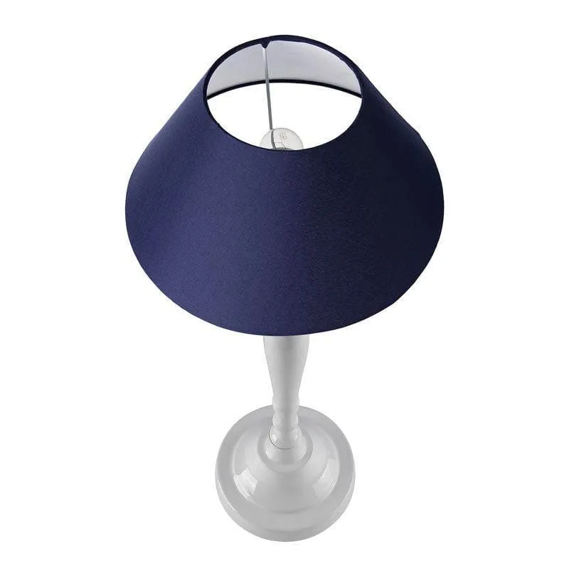 Imperial Fabric Table Lamp - White,Blue media 3