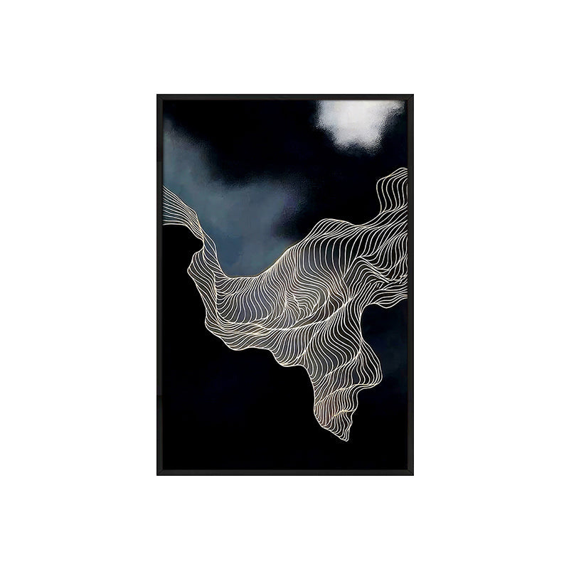 Media Nox Abstract Wall Painting With Frame media 4
