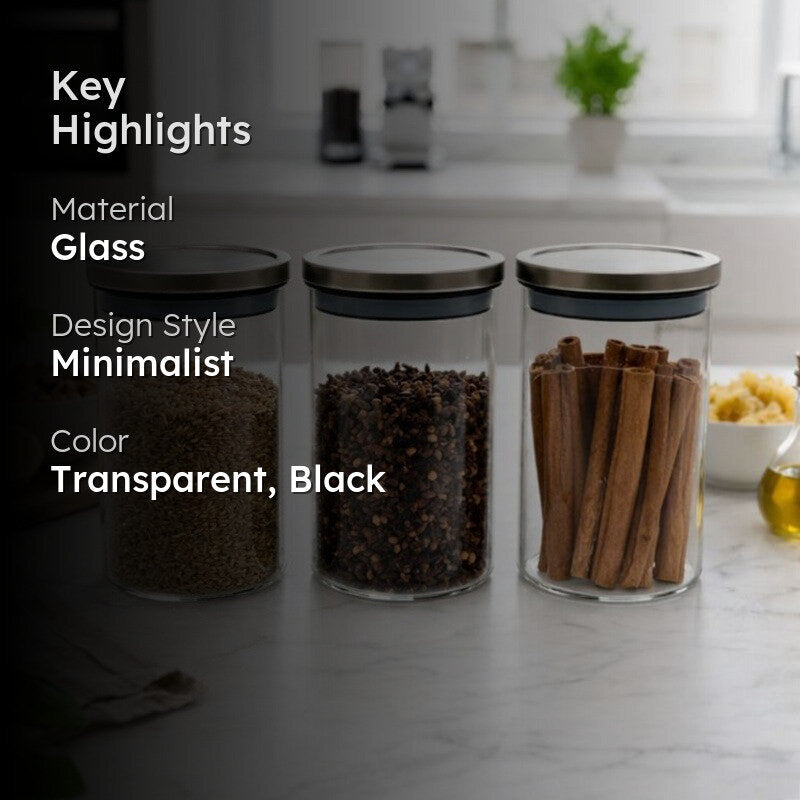 Earth Nest Kitchen Jar (270 mL Each) - Set Of Three media 2
