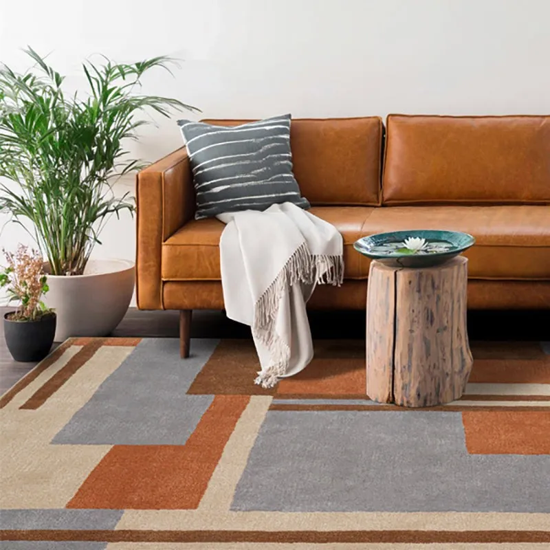 Melantho Hand Tufted Geometric Wool & Nylon Carpet - Grey media 7