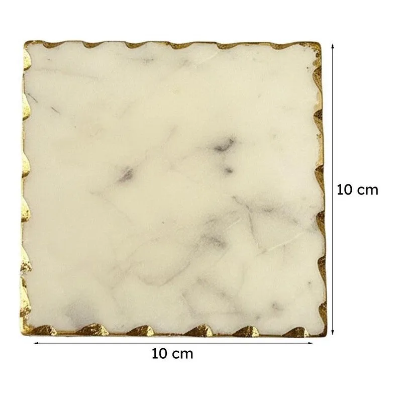 Verve Luxe Agate Coaster (White) - Set Of Four media 7
