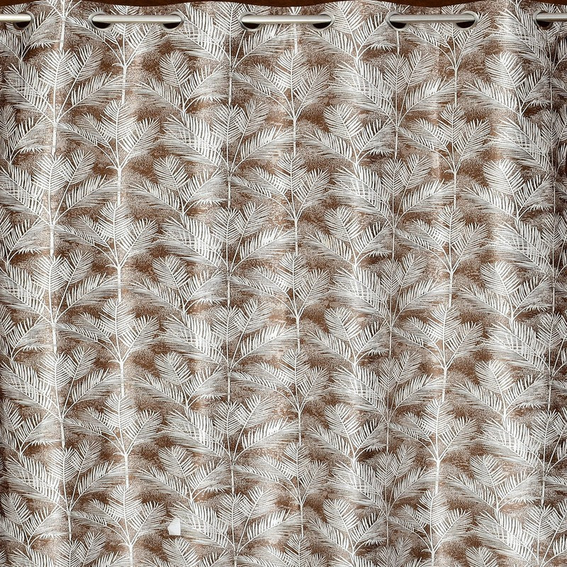 PureShade Printed Curtains (Brown) - Set Of Two media 4