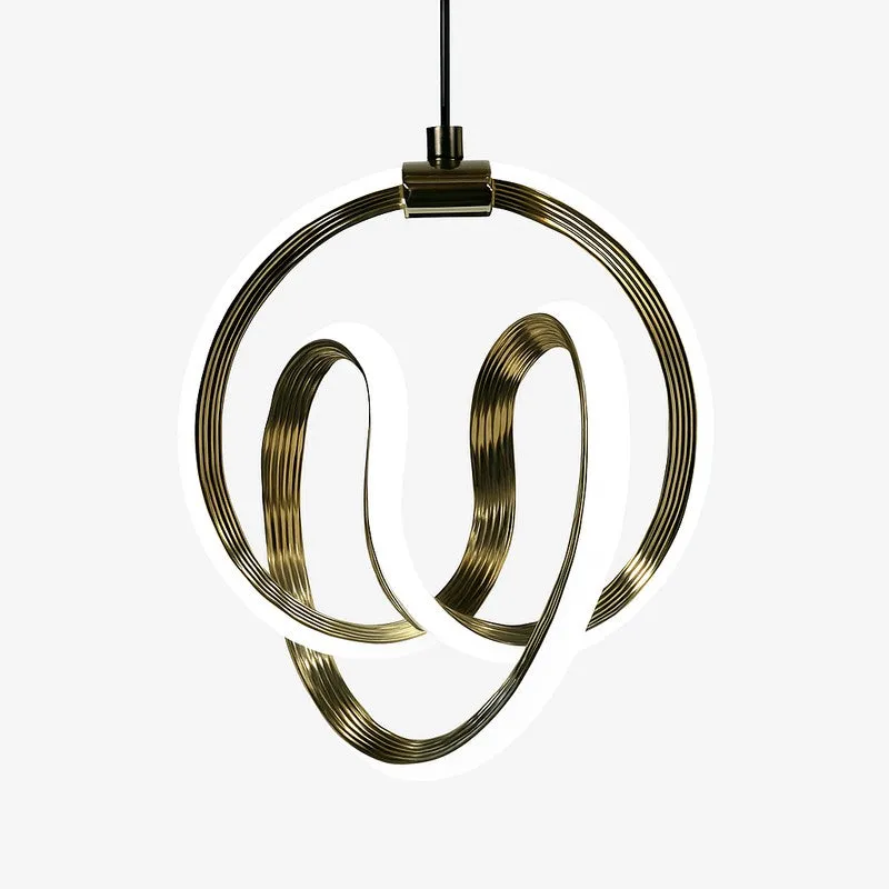 Aurora Loop Metal Ceiling Lamp media 3