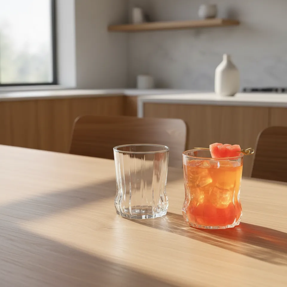 Pasabahce Karat Curved Glass Tumbler (270 ML) - Set Of Six media 1