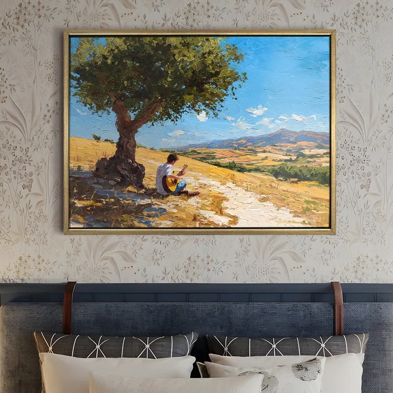 Valley Serenade Canvas Wall Painting With Frame media 5