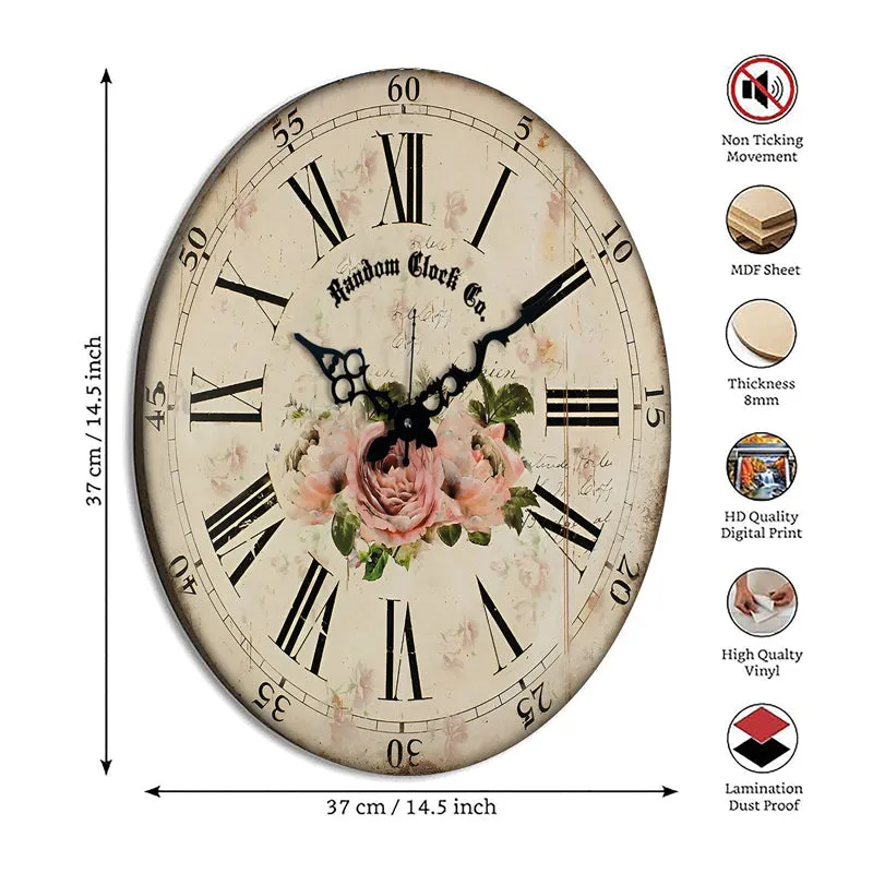 Oldmoor Wood Analog Wall Clock media 8