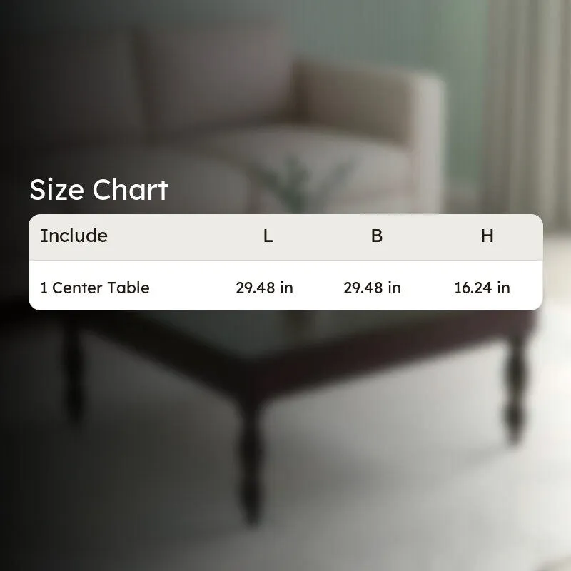 Oervon Sheesham Wooden Center Table - Black media 11