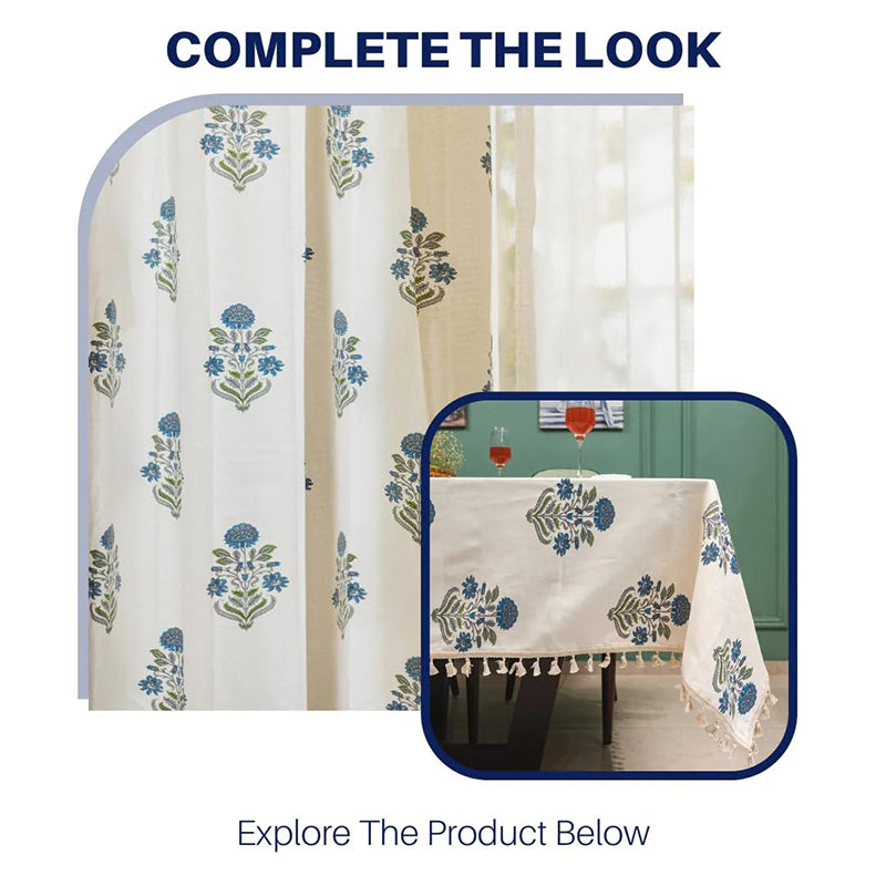 Urban Space Liberty Curtain (Blue) - Set Of Two media 7
