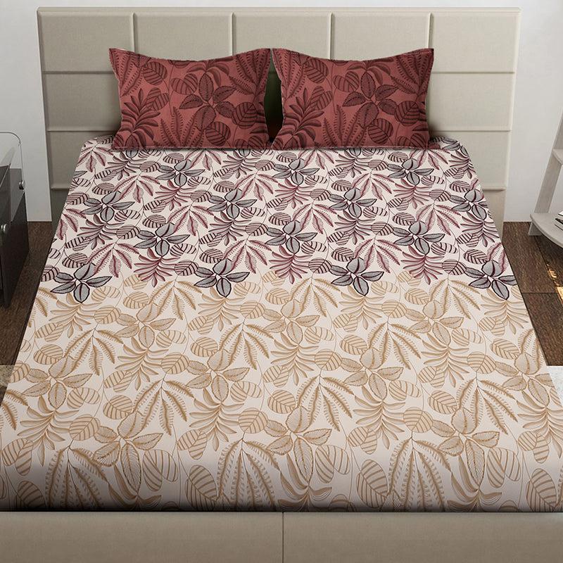 Cami Floral Bedsheet (Brown) - 150 GSM media 3
