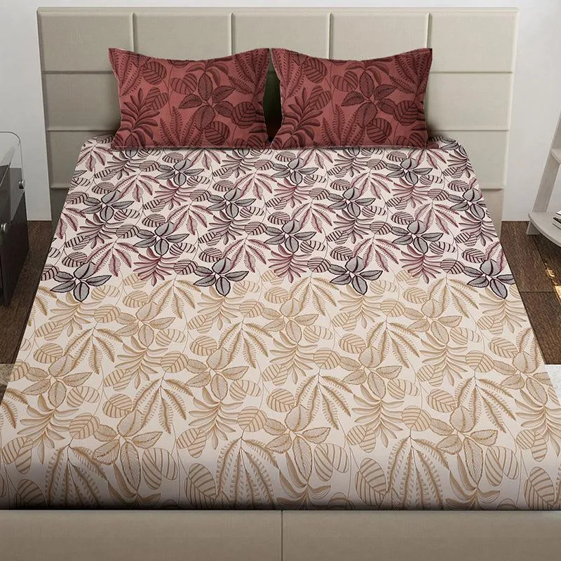 Cami Floral Bedsheet (Brown) - 150 GSM media 3