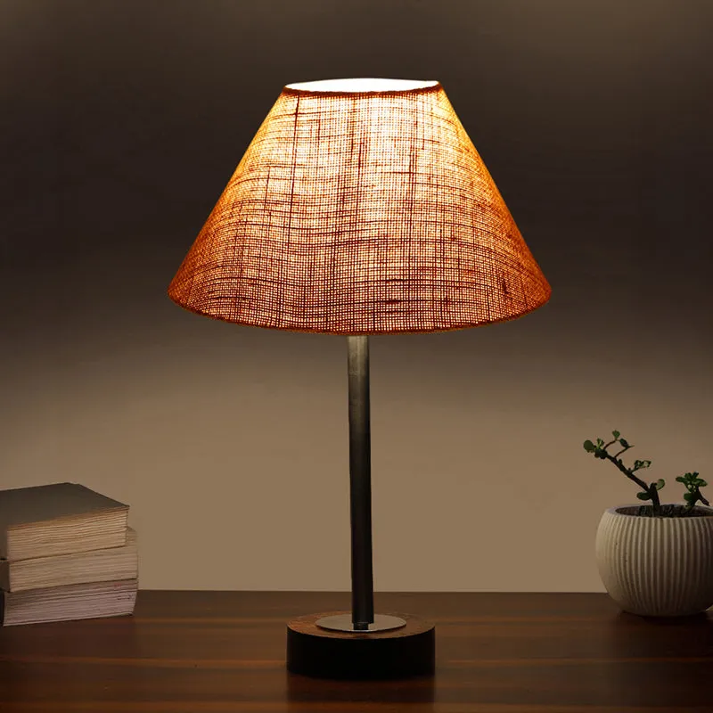Sienna II Rodin Wooden Table Lamp - Beige,Silver,Brown media 1