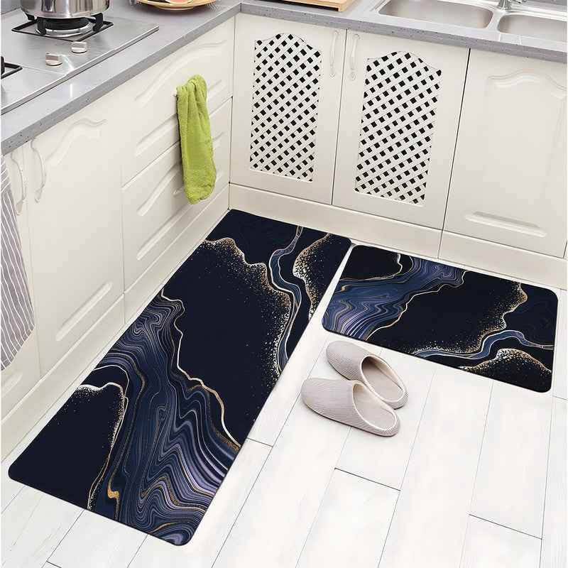 Elquira Rubber Kitchen Floor Mats - Set of Two