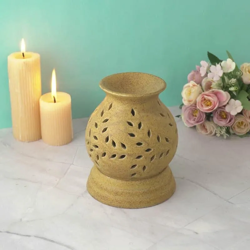 Pot Shaped Oil Diffuser - Brown media 1