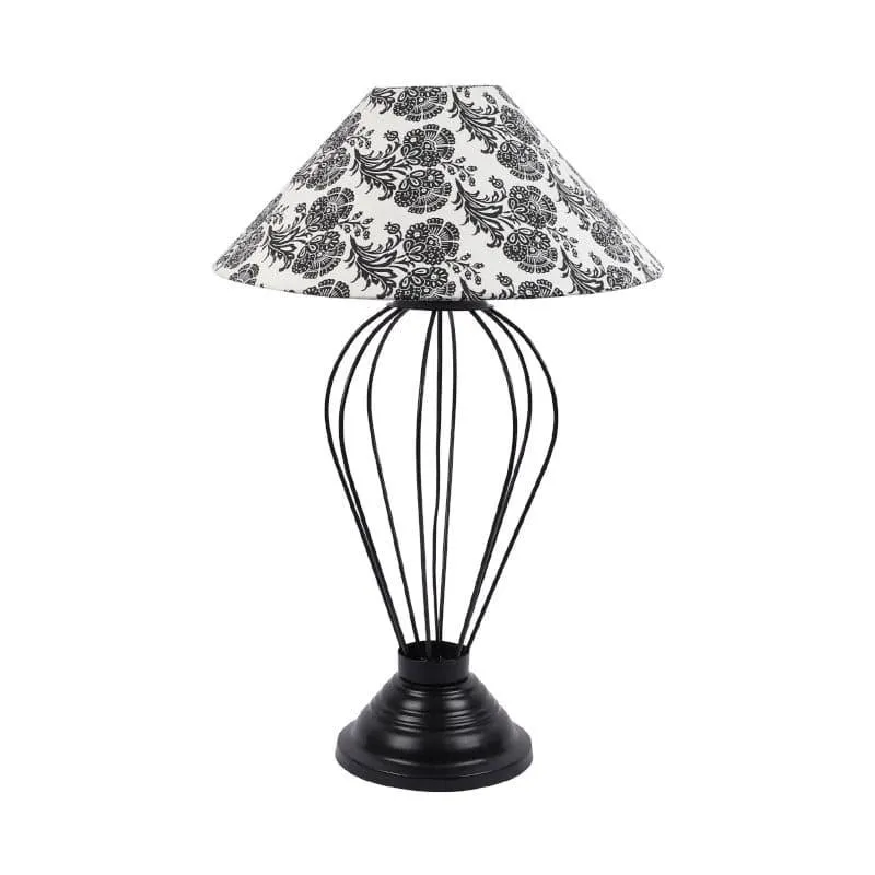 Filigree Maximus Fabric Table Lamp - Black,White media 4